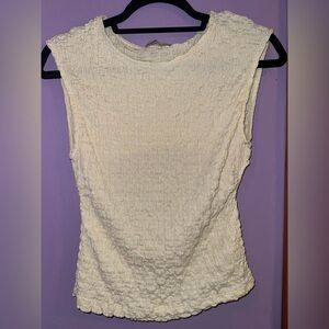 Pull&Bear Bubble Texture Cut Out Back Top